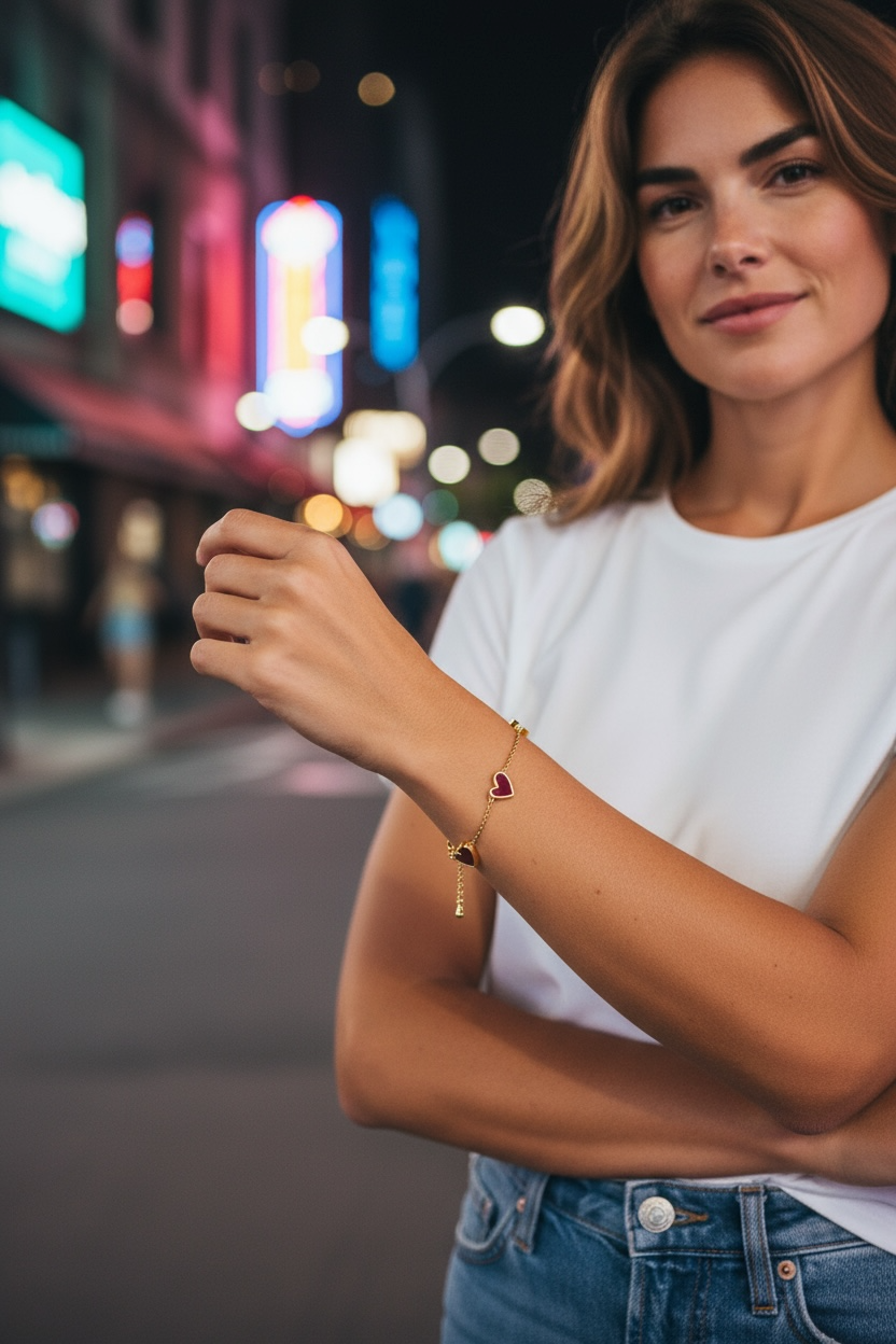 Sweetheart Bracelet White