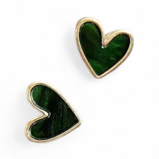 Sweetheart Earrings Green