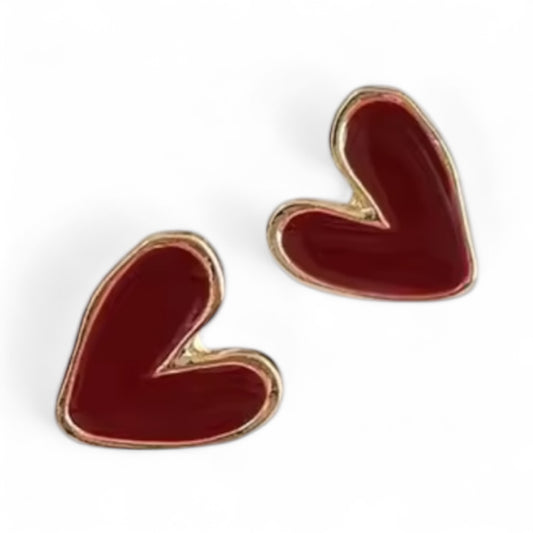 Red Sweetheart Earrings