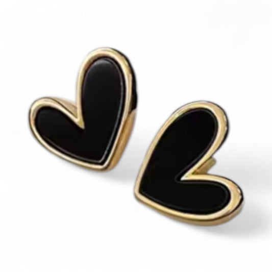 Black Sweetheart Earrings