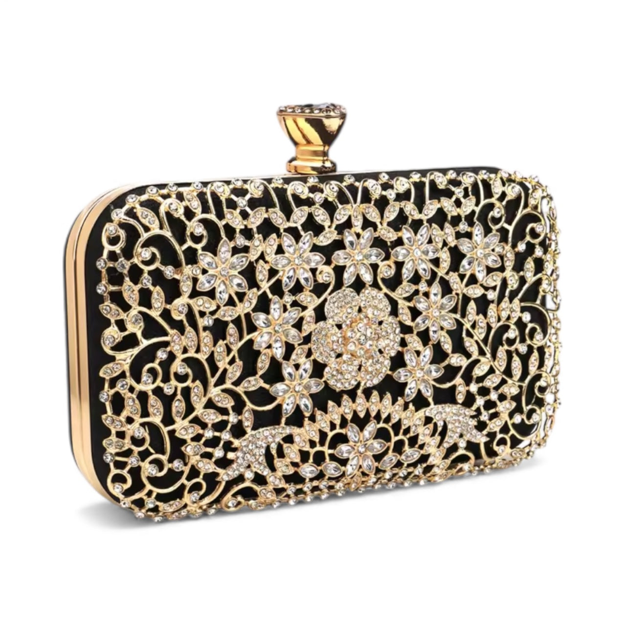 Radiant Elegance Rhinestone Clutch