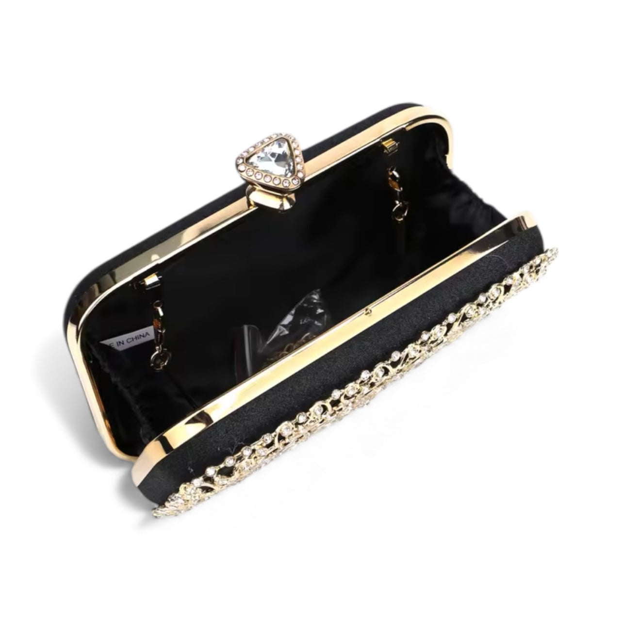 Radiant Elegance Rhinestone Clutch