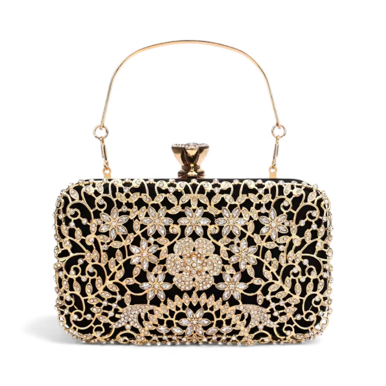 Radiant Elegance Rhinestone Clutch