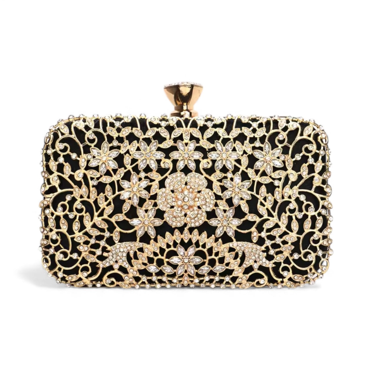 Radiant Elegance Rhinestone Clutch