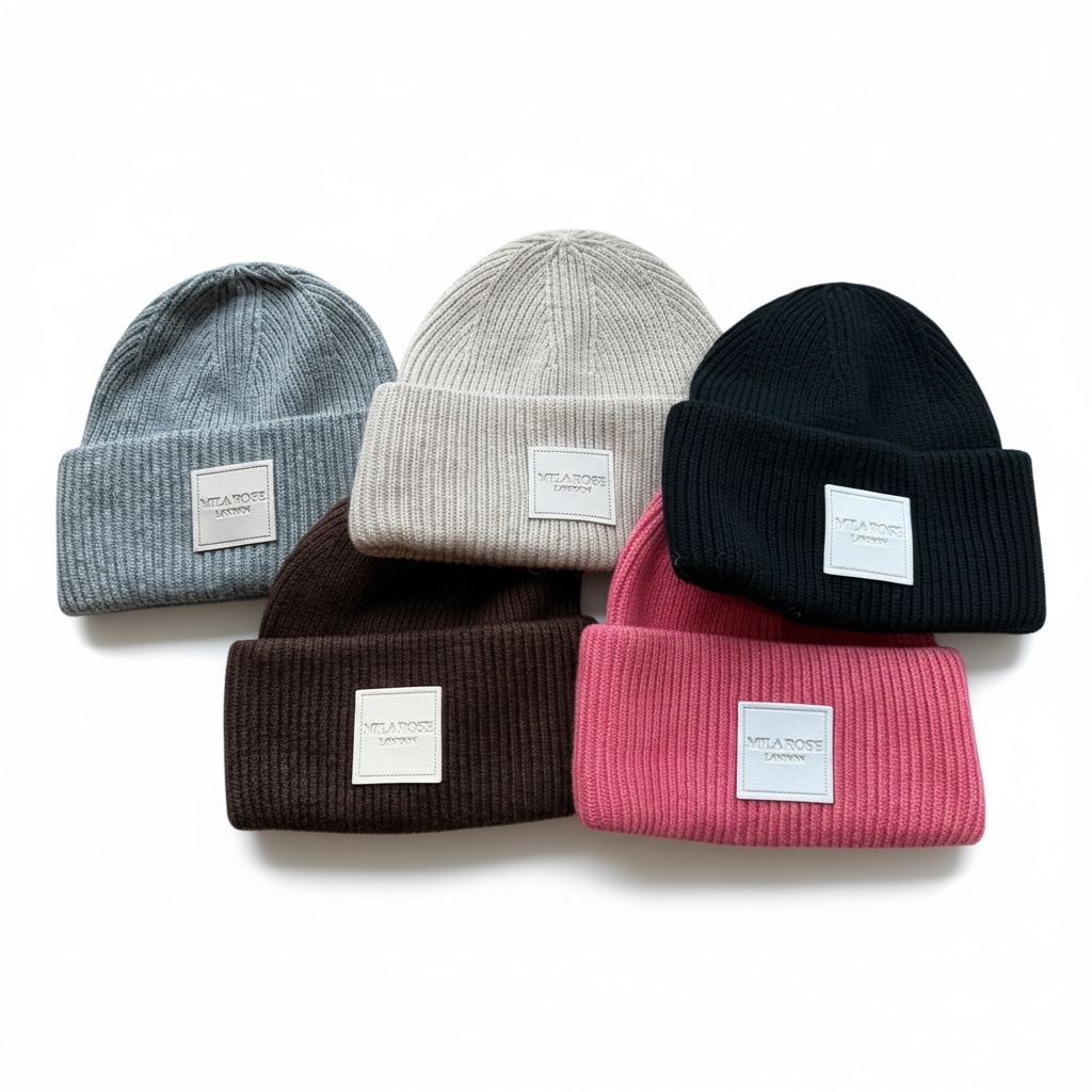 Winter Wool Hat Beanie Chocolate Brown