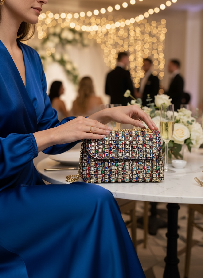 Jasmine Colorburst Clutch