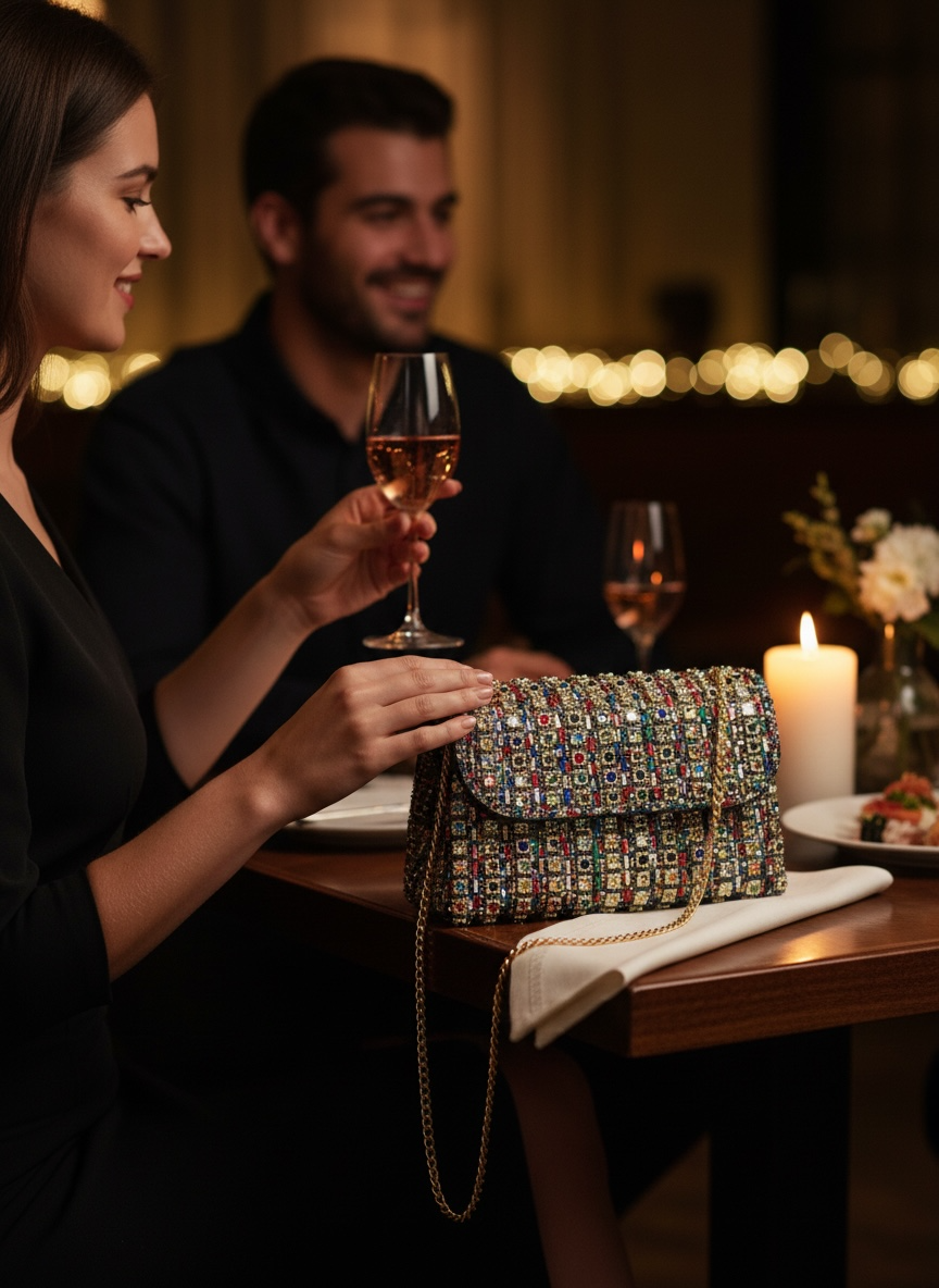 Jasmine Colorburst Clutch