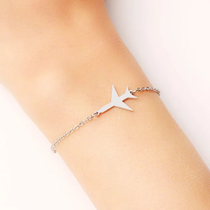 Silver Airplane Bracelet