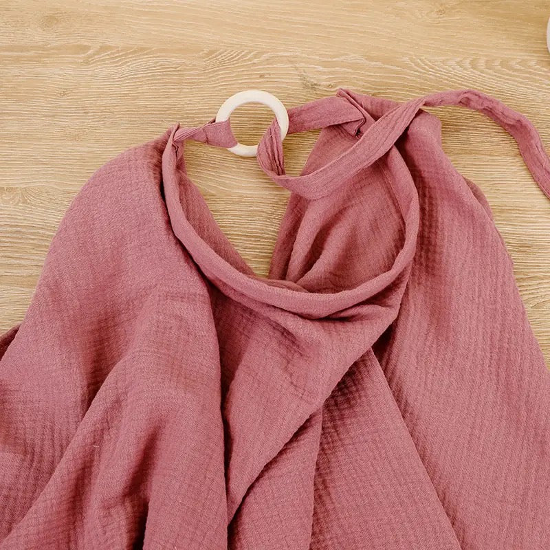 Rose Pink Breathable Breastfeeding Cover Baby Feeding Nursing Covers Adjustable Nursing Apron Outdoor Privacy Cover Mother Nursing Cloth