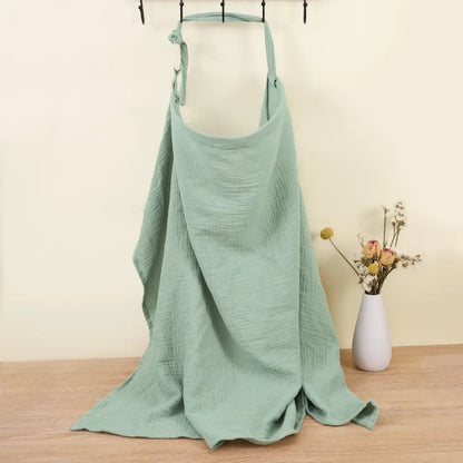 Mint Green Breathable Breastfeeding Cover Baby Feeding Nursing Covers Adjustable Nursing Apron Outdoor Privacy Cover Mother Nursing Cloth