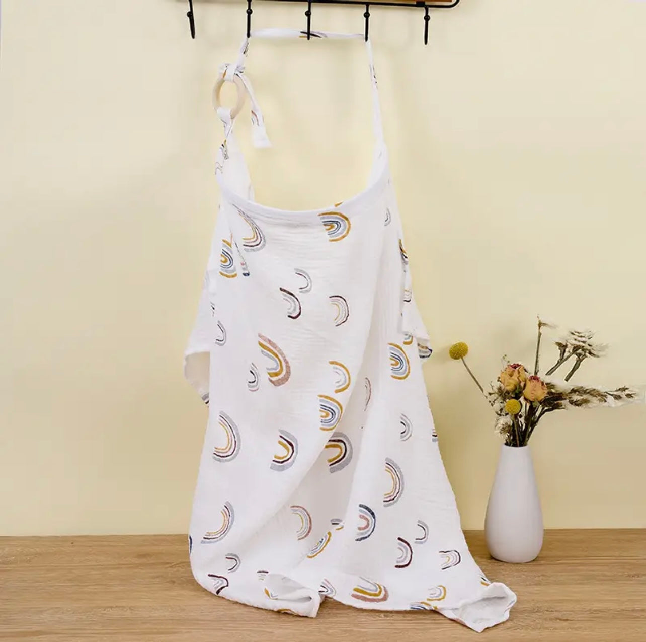 Tan Breathable Breastfeeding Cover Baby Feeding Nursing Covers Adjustable Nursing Apron Outdoor Privacy Cover Mother Nursing Cloth