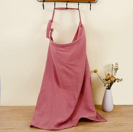 Rose Pink Breathable Breastfeeding Cover Baby Feeding Nursing Covers Adjustable Nursing Apron Outdoor Privacy Cover Mother Nursing Cloth