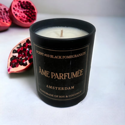 Âme Parfumée Amsterdam Black Pomegranate Handmade Vegan Candle