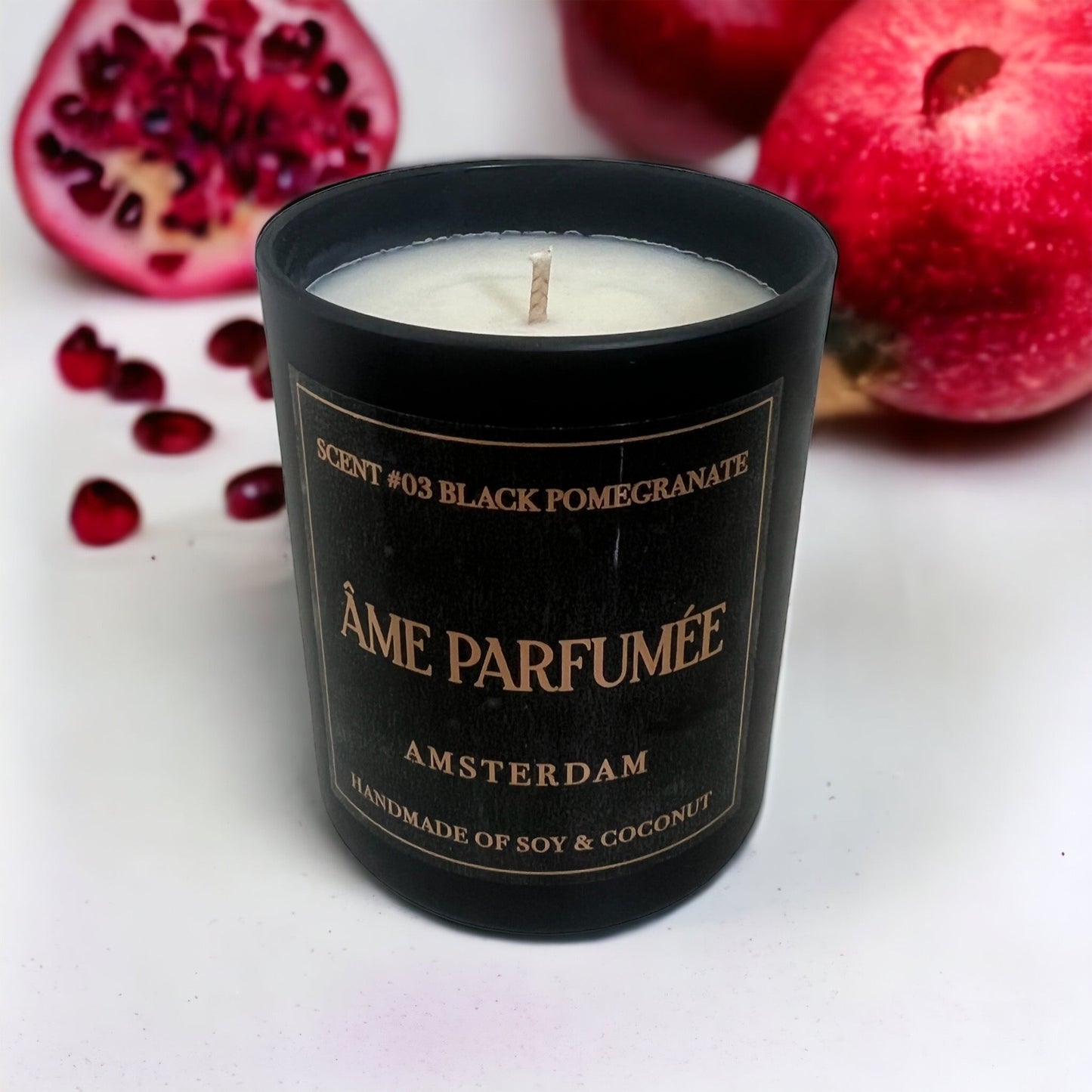 Âme Parfumée Amsterdam Black Pomegranate Handmade Vegan Candle