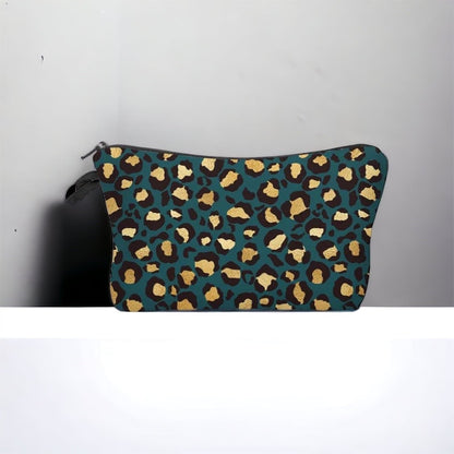 Cosmetic Pouch Green & Gold