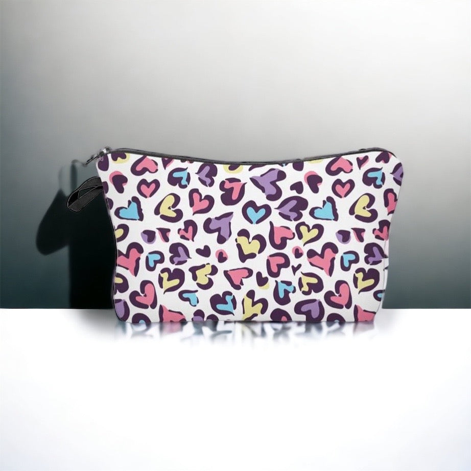 Cosmetic Pouch Multicoloured Hearts