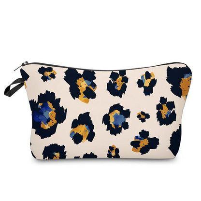 Cosmetic Pouch White & Gold