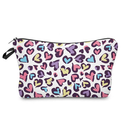 Cosmetic Pouch Multicoloured Hearts