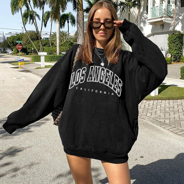 Mila Rose London Brown Oversized Los Angeles Jumper